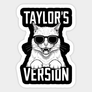 taylors cat version Sticker